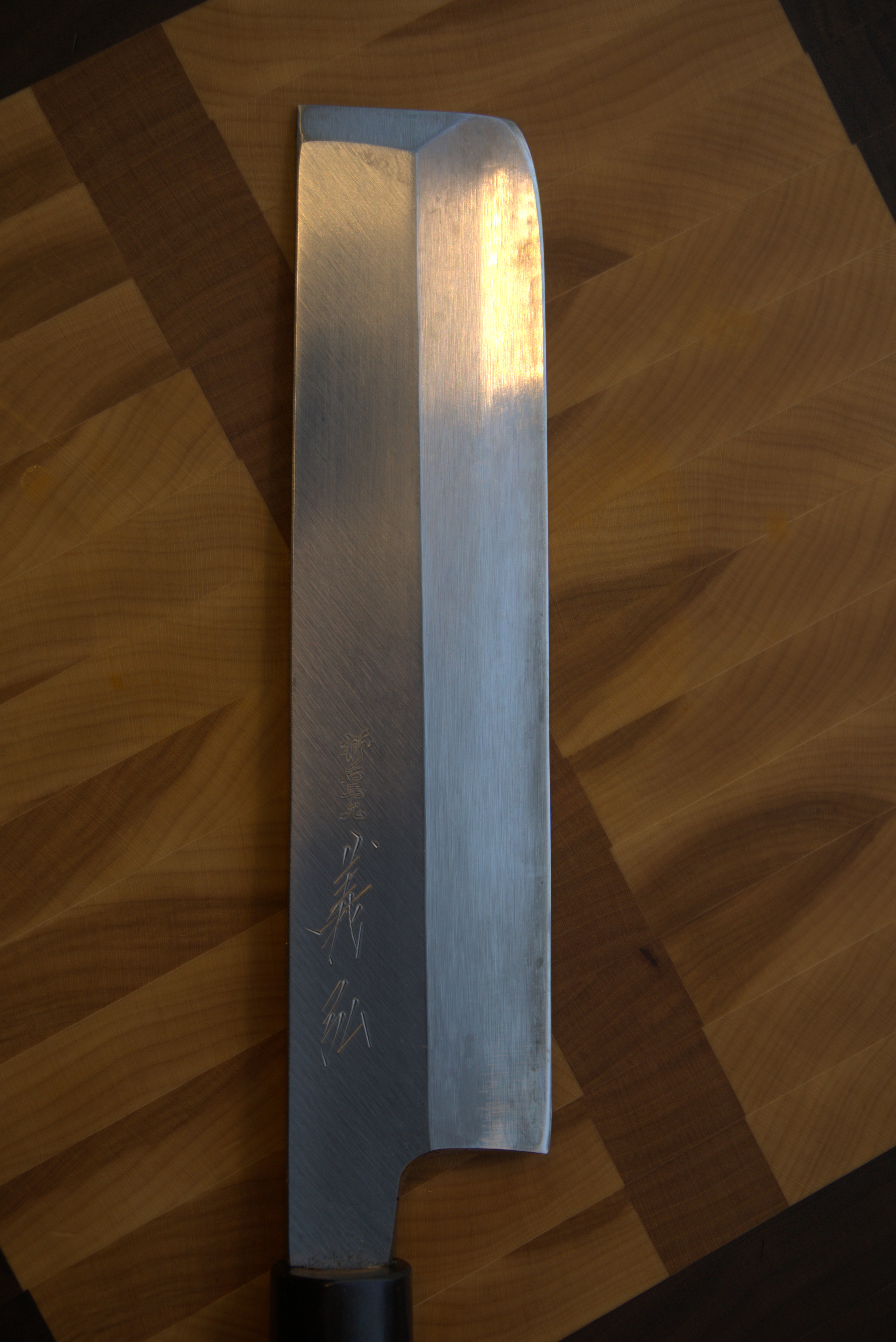 Japanese nakiri after full restoration